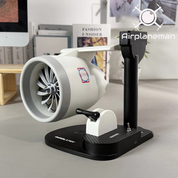 Creative USB aircraft engine turbine with wireless charging desktop ornament(Free delivery)