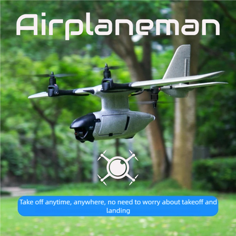 Vertical Takeoff and Landing Fixed-Wing FPV Drone Modular, Multifunctional, Long Endurance for Aerial Photography
